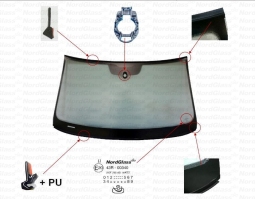 Ветровое стекло на VOLKSWAGEN PASSAT B8 ( PANORAMIC ROOF) 4LIM,5KOM
