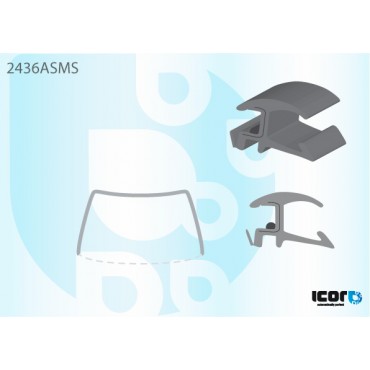 BMW 3 E46 3/4 рама для WS черная, 1 деталь