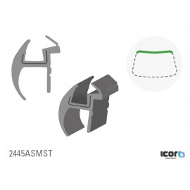 BMW 5 SERIE E60/61 верхний молдинг для WS, черный, 1 деталь