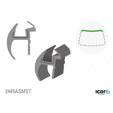 BMW 5 SERIE E60/61 верхний молдинг для WS, черный, 1 деталь