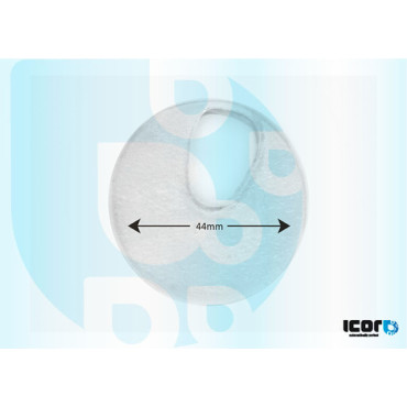 Силиконовая пластина круглая с овальн.отверстием