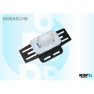 FORD FOCUS I клипса крепления водосточной панели, черно-белая, 1 деталь