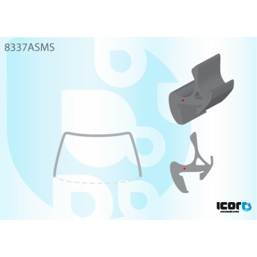 TOYOTA CAMRY (WS8337) T-образный МОЛДИНГ