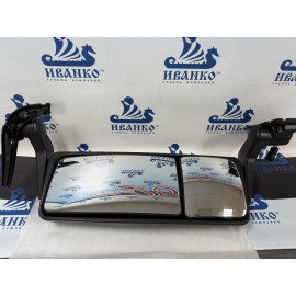 ЗЕРКАЛО ЛЕВОЕ ДВОЙНОЕ С ПОДОГРЕВОМ И ЭЛЕКТРОПРИВОДОМ TGX TGS КОРОТКИЙ КРОНШТЕЙН MAN TGX 2007-2022