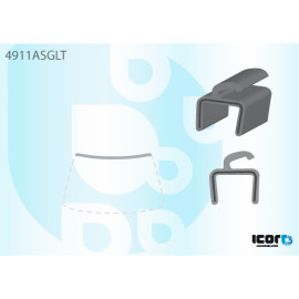 MAN TGA / TGX (SMALL , LOW)/(WIDE , HIGH)/(WIDE , LOW) 00- верхний молдинг с бордюром