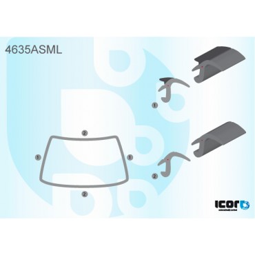 УПЛОТНИТЕЛЬ ДЛЯ АВТОСТЕКЛА DAF XF 105-106 2006- WS MOULDING