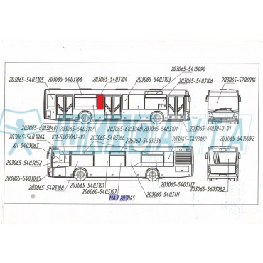 МАЗ 203 боковое правое