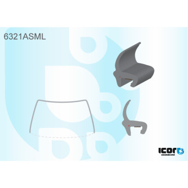 ISUZU ELF/NPR/NMR/NNR/NQR/NPS/JAC HFC MOULDING 3/4