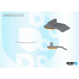 BMW 3 SERIE GT (F34) 5D HBK 13- верхний молдинг