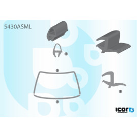 УПЛОТНИТЕЛЬ ДЛЯ АВТОСТЕКЛА MERCEDES ATEGO 2005- WS MOULDING