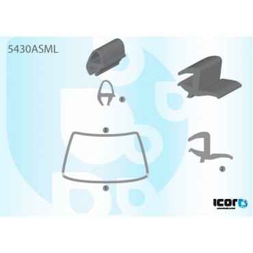 УПЛОТНИТЕЛЬ ДЛЯ АВТОСТЕКЛА MERCEDES ATEGO 2005- WS MOULDING