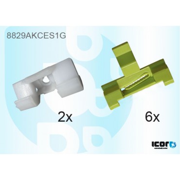 VOLVO S60 / V70 / XC70 5KOM лобовое стекло клипса набор 8 шт