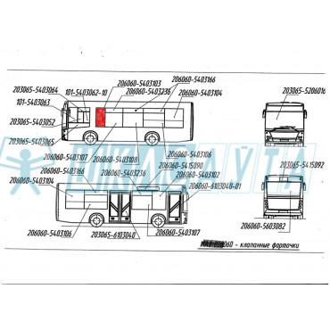 МАЗ 206 боковое левое