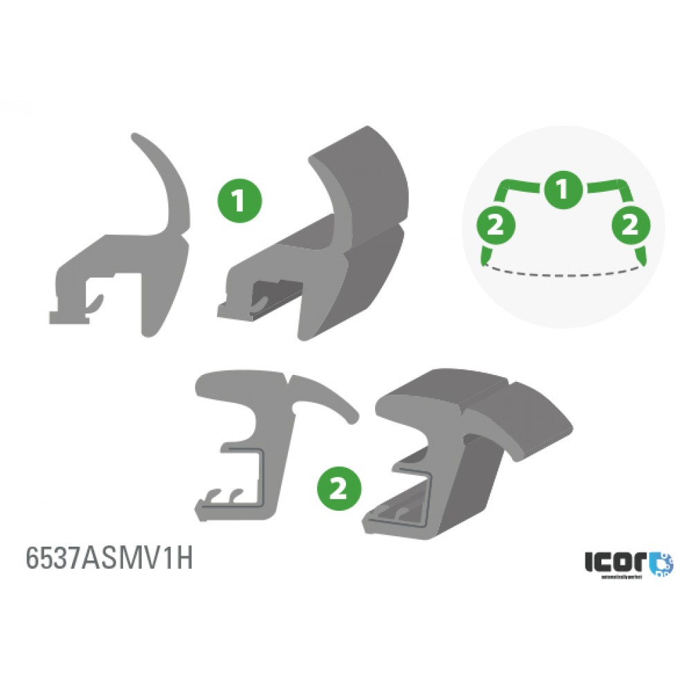PEUGEOT PARTHNER 96- молдинг для WS