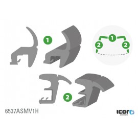 PEUGEOT PARTHNER 96- молдинг для WS