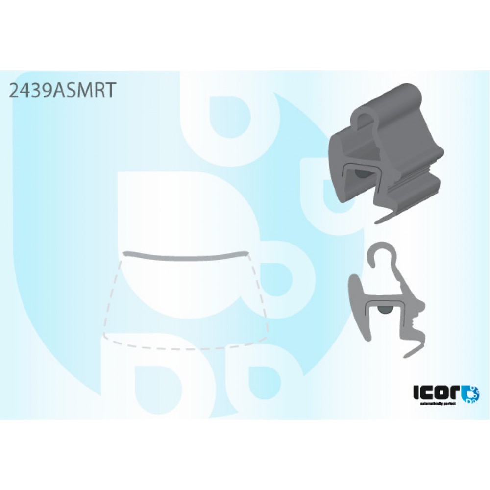 BMW X5 E53, верхний молдинг для WS, черный, 1 деталь