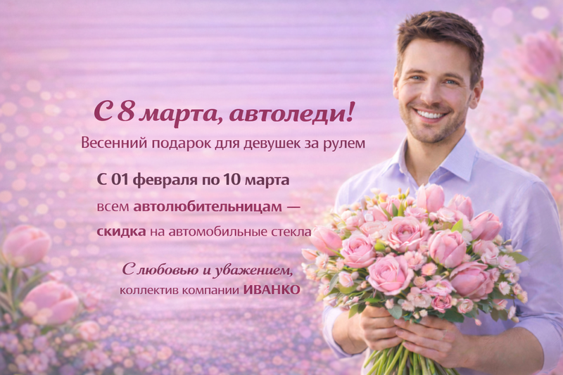 Акция c 01 февраля по 10 марта для автоледи