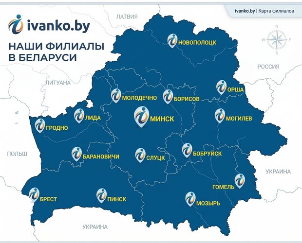 Карта Беларуси