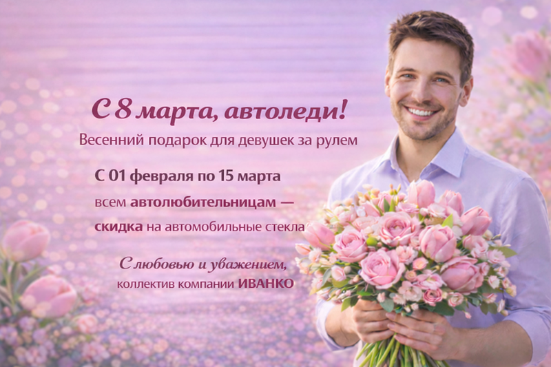 Акция c 01 февраля по 15 марта для автоледи