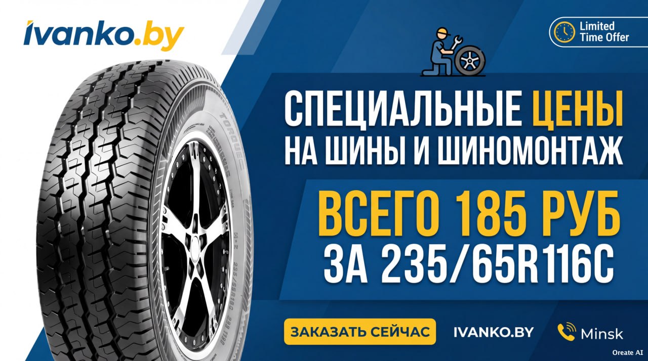 Жаркая летняя распродажа шин в ИВАНКО